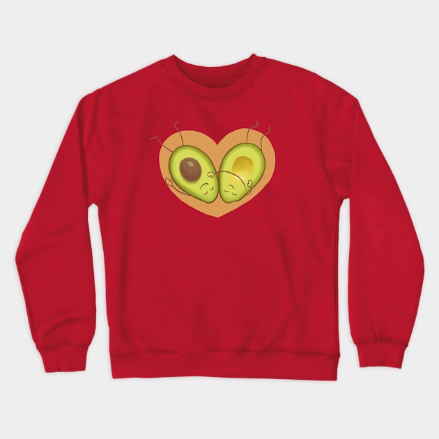 Cozy cuddling avocados Crewneck Sweatshirt by quenguyen